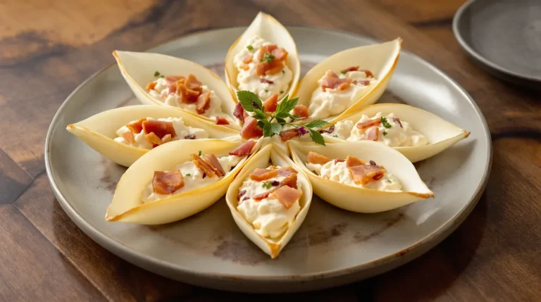 Petites barquettes d’endive au jambon : l’apéritif ultra express prêt en quelques minutes