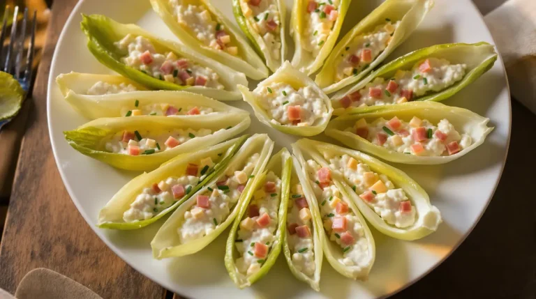 Petites barquettes d’endive au jambon : l’apéritif ultra express prêt en seulement 5 minutes